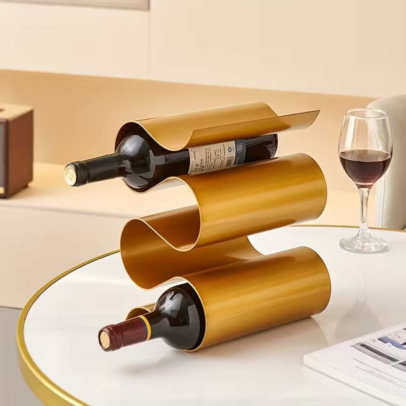 Freestanding Wine Rack with Stemware Holder