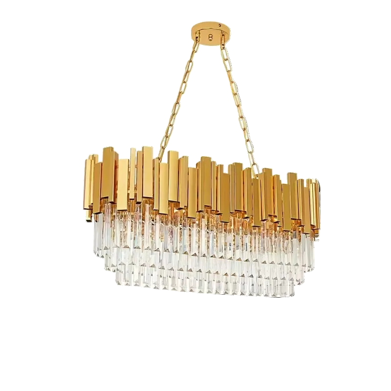 Multi-Tier Glass Crystal with Metal Frame