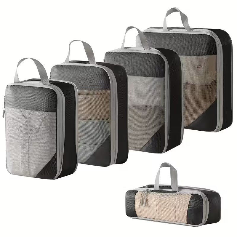 Organizer Bag Set with Zip-Around Closure