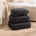 Storage Organizer Set with Zipper Compression System