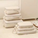 Storage Organizer Set with Zipper Compression System