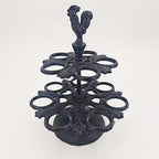 Two-Tier Egg Holder with Rooster Finial
